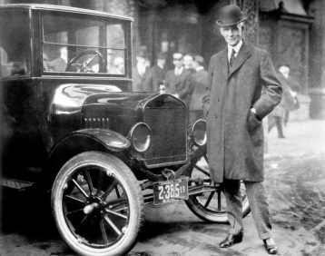 Henry Ford With 1921 Model T